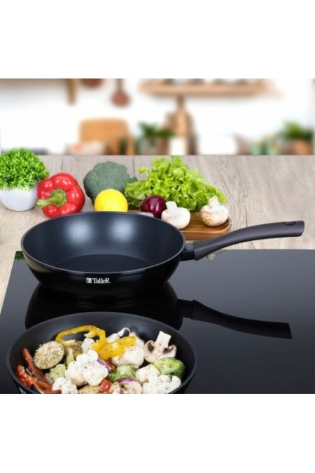 Сковорода Taller Аспайр TR-44100 не съемная ручка 24 см (баклажан) 6