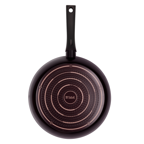 Сковорода Taller Аспайр TR-44102 не съемная ручка 28 см (баклажан) 5