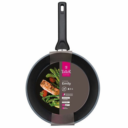 Сковорода Taller Эмили TR-44081 не съемная ручка 26 см (черный) 3