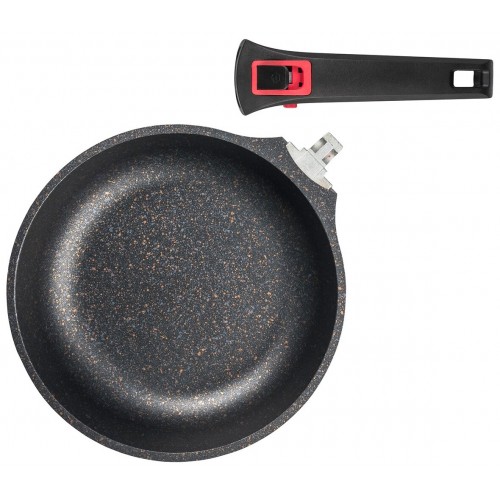 Сковорода Taller Минерал TR-44021 съемная ручка 22 см (черный) 4