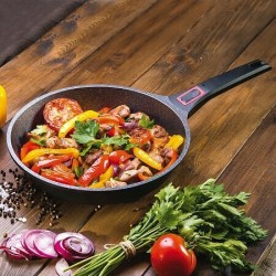 Сковорода Taller Минерал TR-44024 съемная ручка 28 см (черный)