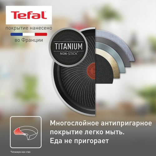 Сковорода Tefal Easy Plus 04237924 24 см (черный) 1