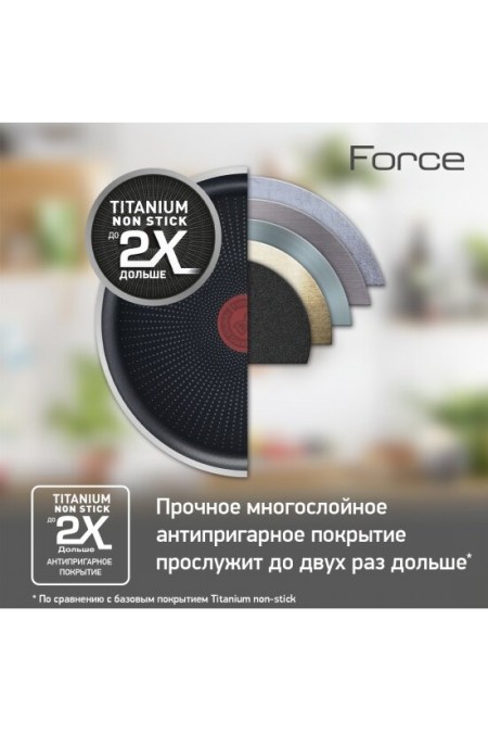 Сковорода Tefal Force 04218022 22 см (черный) 6