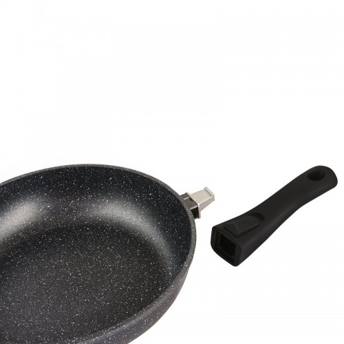 Сковорода Традиция Гранит плюс ТГП2205И съемная ручка 20 см (черный) 1