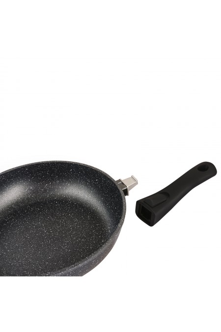 Сковорода Традиция Гранит плюс ТГП2285И съемная ручка 28 см (черный) 2