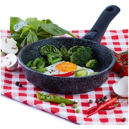 Сковорода Традиция Гранит ТГ2225 съемная ручка 22 см (черный) 1