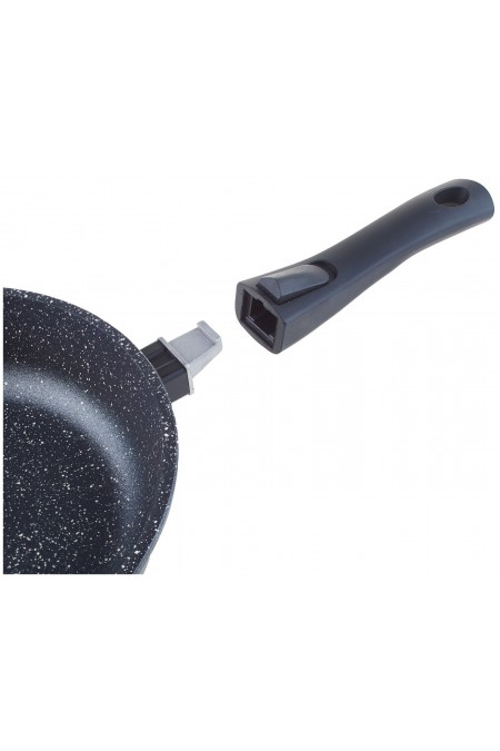 Сковорода Традиция Гранит ТГ2225 съемная ручка 22 см (черный) 1