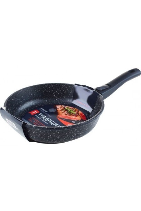 Сковорода Традиция Гранит ТГ2245 съемная ручка 24 см (черный) 