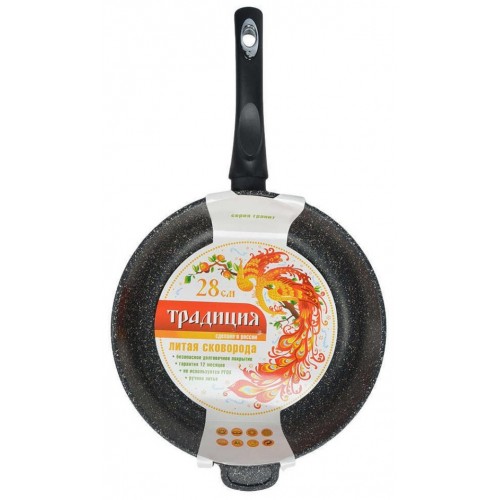 Сковорода Традиция Гранит ТГ2281 28 см (черный) 4