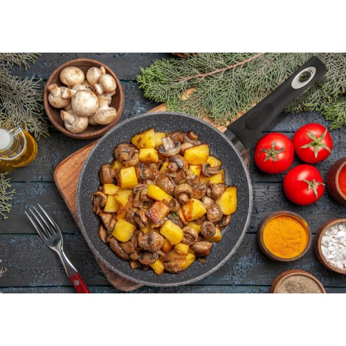 Сковорода Традиция Кристалл ТКР2261И съемная ручка 26 см (черный) 4