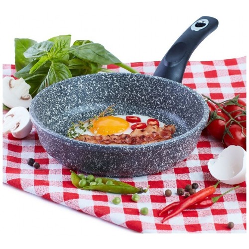 Сковорода Традиция Мрамор ТМ2201 20 см (черный) 3