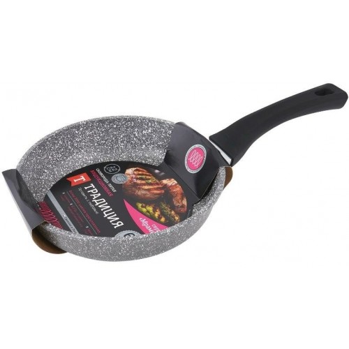 Сковорода Традиция Мрамор ТМ2221И 22 см (серый) 