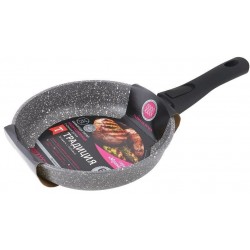 Сковорода Традиция Мрамор ТМ2225И съемная ручка 22 см (серый)