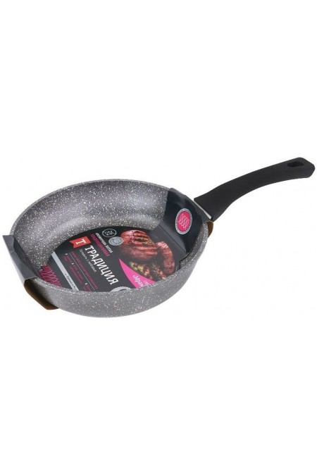Сковорода Традиция Мрамор ТМ2261И 26 см (серый) 