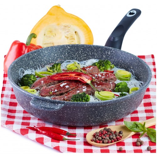 Сковорода Традиция Мрамор ТМ2281 28 см (серый) 3