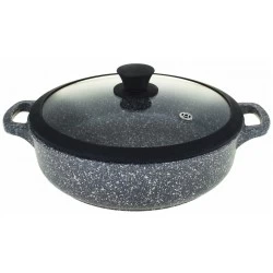 Сковорода Традиция Мрамор ТМ2281И 28 см (серый)