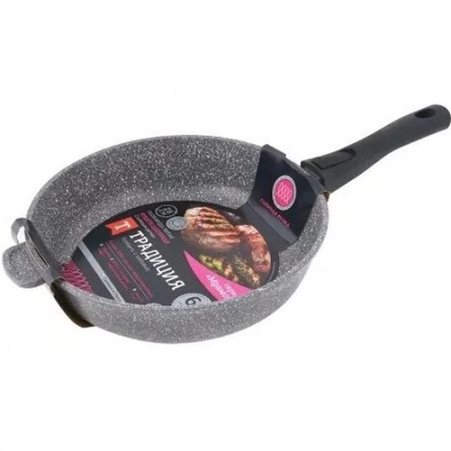 Сковорода Традиция Мрамор ТМ2285И 28 см (серый) 1