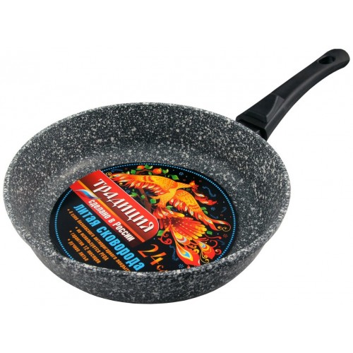 Сковорода Традиция ТМ2245И съемная ручка 24 см (мрамор) 4