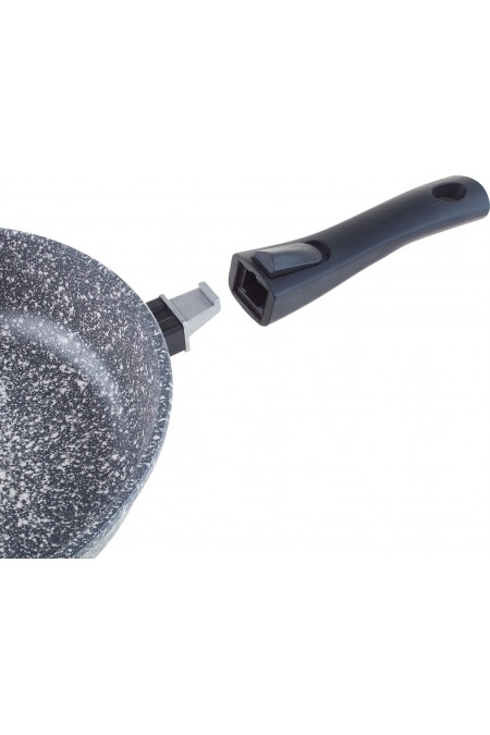 Сковорода Традиция ТМ2245И съемная ручка 24 см (мрамор) 7