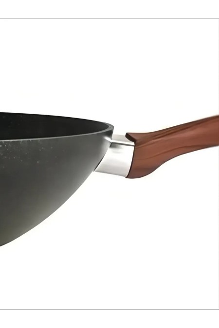 Сковорода-вок Kukmara Granit Ultra свк280а не съемная ручка 28 см (черный) 3