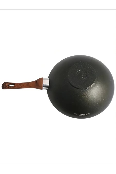 Сковорода-вок Kukmara Granit Ultra свк280а не съемная ручка 28 см (черный) 4