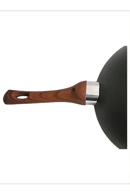 Сковорода-вок Kukmara Granit Ultra свк280а не съемная ручка 28 см (черный) 5