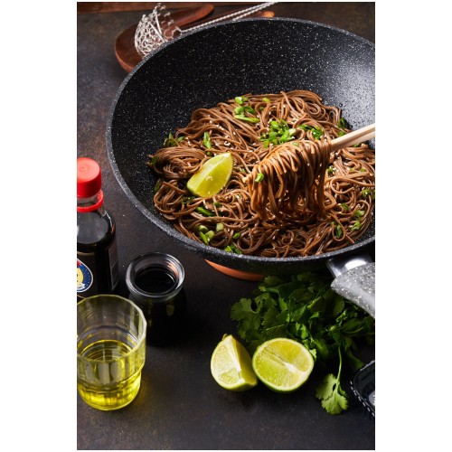 Сковорода-вок НЕВА МЕТАЛЛ ПОСУДА Байкал 253130W 30 см (черный) 4