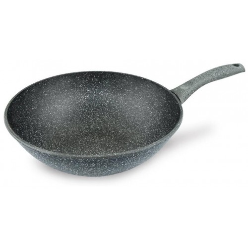 Сковорода-вок НЕВА МЕТАЛЛ ПОСУДА Байкал 253130W 30 см (черный) 6