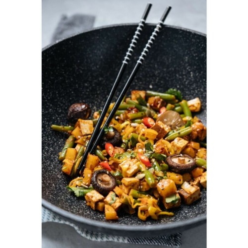 Сковорода-вок НЕВА МЕТАЛЛ ПОСУДА Байкал 253130W 30 см (черный) 9