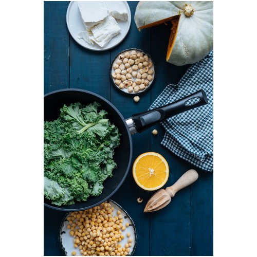 Сковорода-вок НЕВА МЕТАЛЛ ПОСУДА Титан 3126W съемная ручка 26 см (черный) 1