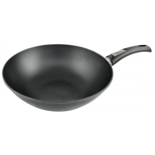 Сковорода-вок НЕВА МЕТАЛЛ ПОСУДА Титан 3126W съемная ручка 26 см (черный) 2