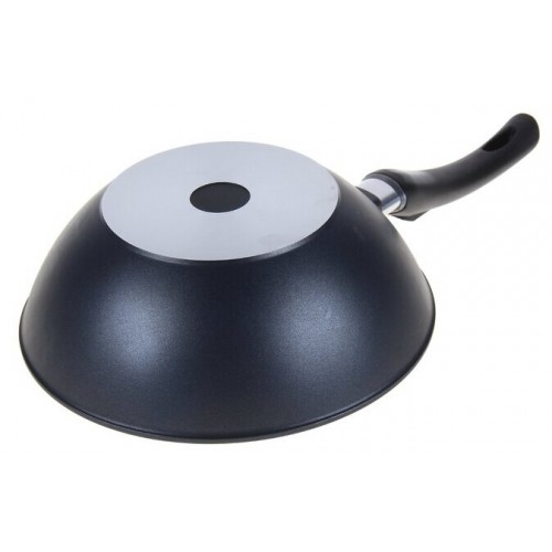 Сковорода-вок НЕВА МЕТАЛЛ ПОСУДА Титан 3126W съемная ручка 26 см (черный) 5