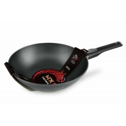 Сковорода-вок НЕВА МЕТАЛЛ ПОСУДА Титан 3126W съемная ручка 26 см (черный)