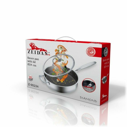 Сковорода Zeidan Diamond Z-90234 24 см (серебристый) 4