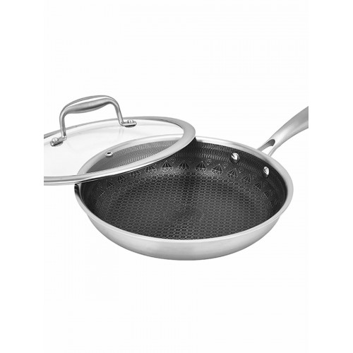 Сковорода Zeidan Diamond Z-90265 24 см (серебристый) 1