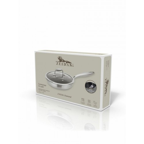 Сковорода Zeidan Diamond Z-90266 26 см (серебристый) 2
