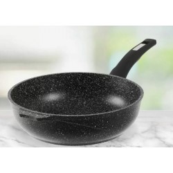 Сотейник Мечта Гранит Black 263802 не съемная ручка 26 см (черный)