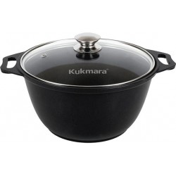Кастрюля Kukmara Традиция к31а со стеклянной крышкой 3 л (черный)