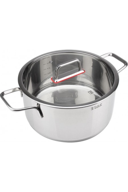 Кастрюля Taller Тенденси TR-17275 6.8 л (серебристый) 