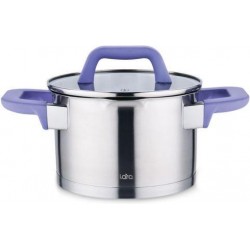 Кастрюля LARA Лаванда LR02-252 2.8 л (серебристый)