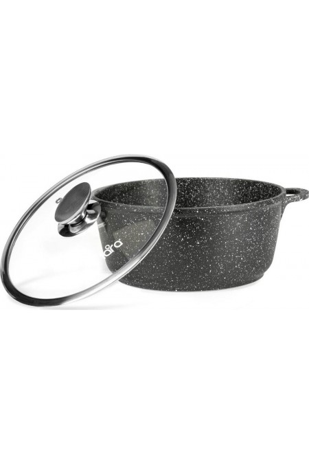 Кастрюля LARA Берлин LR02-207 7.3 л (черный) 2