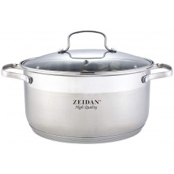 Кастрюля Zeidan Monaco Z-501116 9.2 л (серебристый)