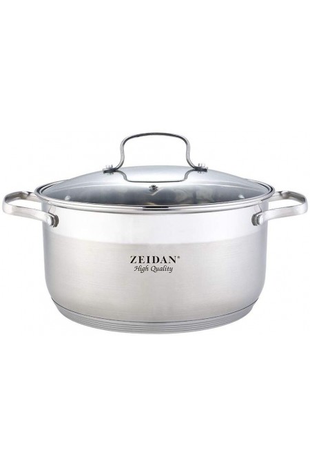 Кастрюля Zeidan Monaco Z-501116 9.2 л (серебристый) 