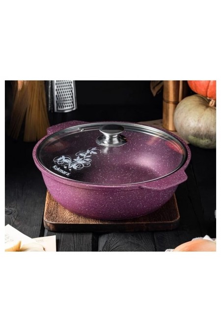 Кастрюля-жаровня Kukmara Trendy style ж41tsm 4 л (фиолетовый) 2