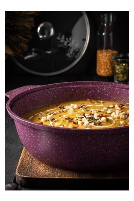 Кастрюля-жаровня Kukmara Trendy style ж41tsm 4 л (фиолетовый) 3