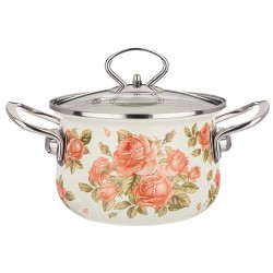 Кастрюля Agness 915-135 1.5 л (корейская роза)