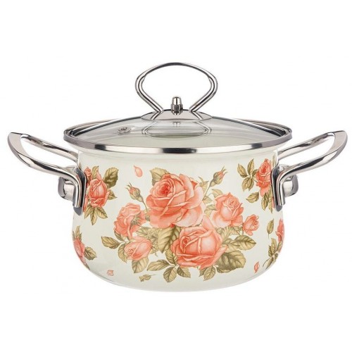 Кастрюля Agness 915-135 1.5 л (корейская роза) 