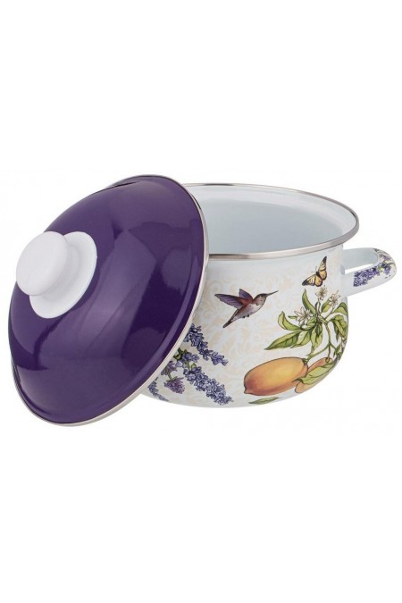 Кастрюля Agness 934-546 2 л (прованс лимоны) 3