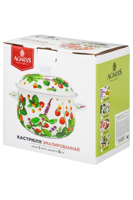 Кастрюля Agness 934-561 2 л (фруктовая корзина) 1
