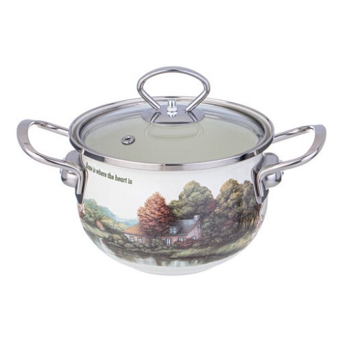 Кастрюля Agness Family House 943-065 1.5 л (белый) 